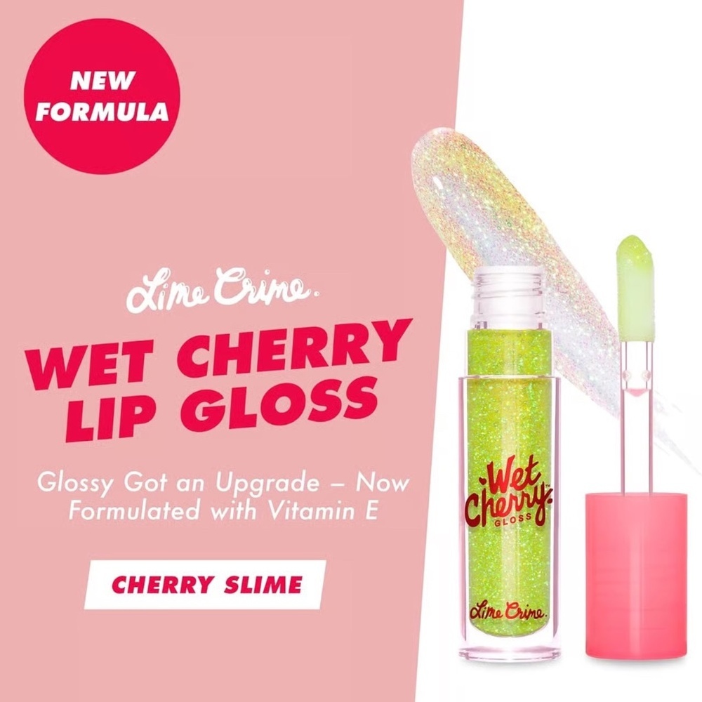 Lime Crime Wet Cherry in Lime Slime